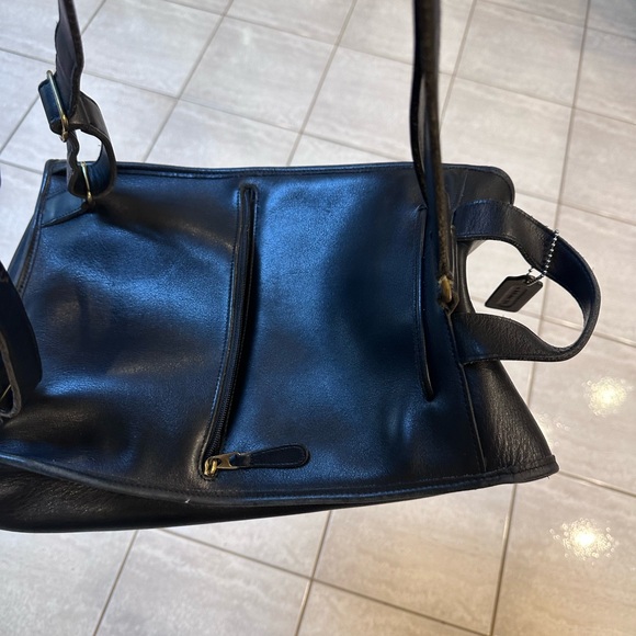 Vintage Coach Black Leather Backpack - Picture 10 of 16
